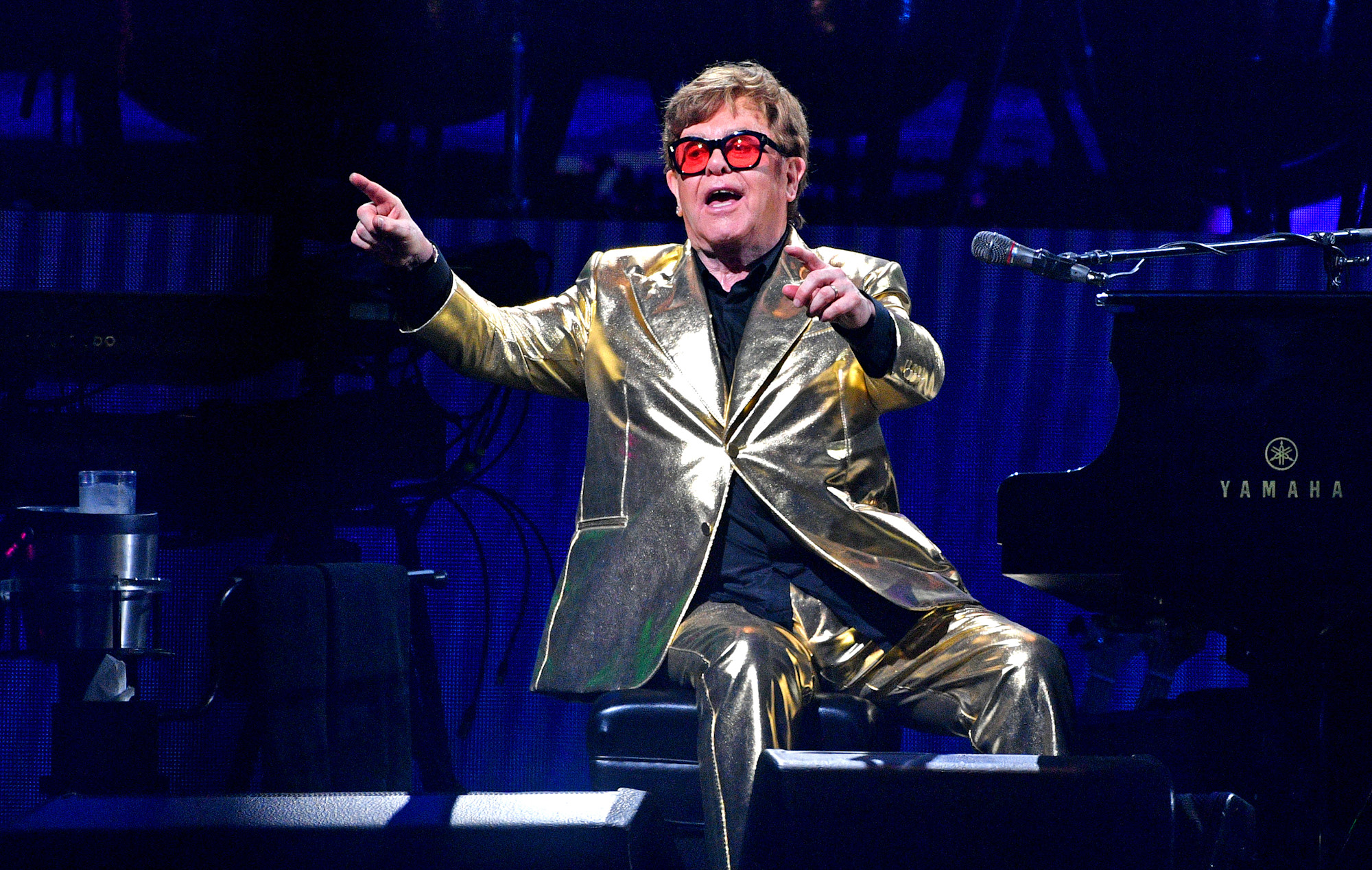 Elton John spends night in hospital after fall
